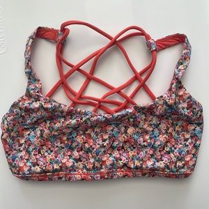 Lulu lemon floral sports bra